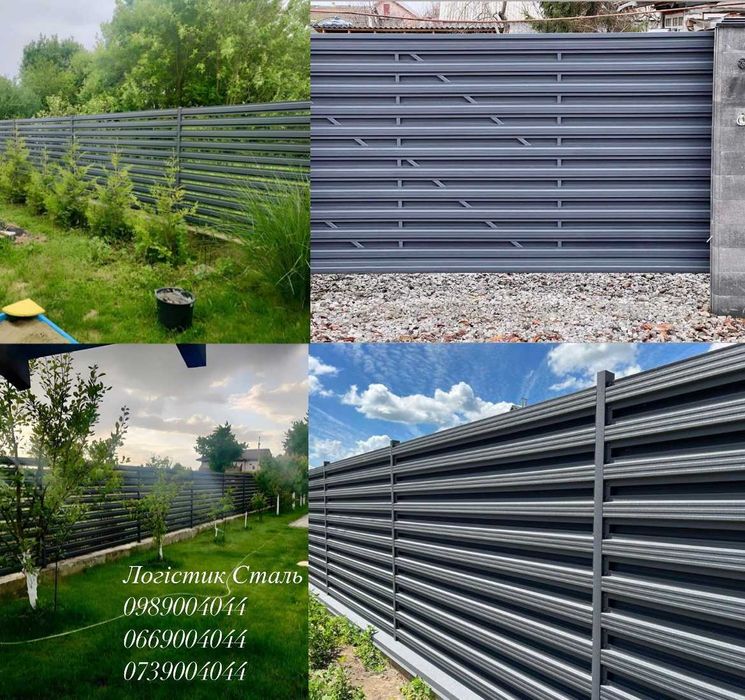Паркан Жалюзі Металевий Забор Ранчо