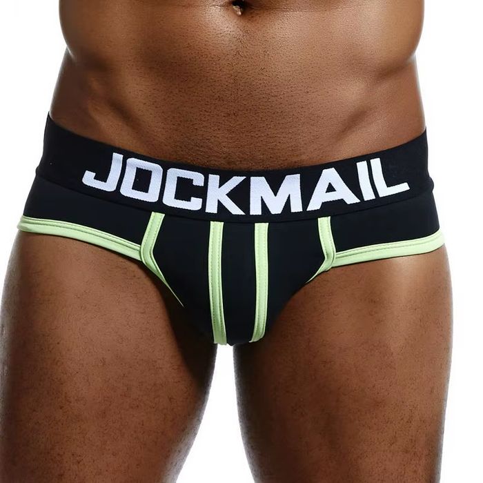 Męskie bawełniane slipy JOCKMAIL sportowe dopasowane - L