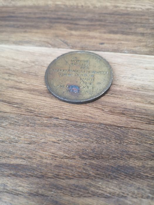 Stara moneta ZESPÓŁ TAŃCA LUDOWEGO UMCS ROK ZAŁ 1953 średnica 5 cm