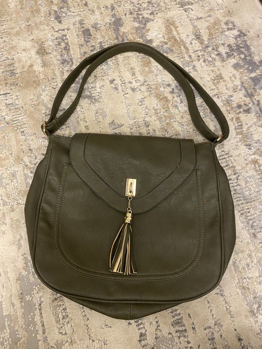 Torba skórzana khaki