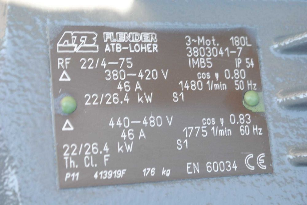 Silnik elektryczny kołnierzowy 22kw. 1480obr./min. ATB / Flender