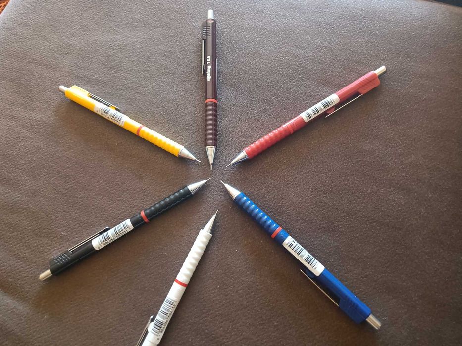 Conjunto 6 lapiseiras Rotring Tikky II de 0,5