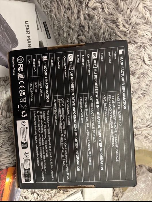 Binóculos de visão noturna digital 4k