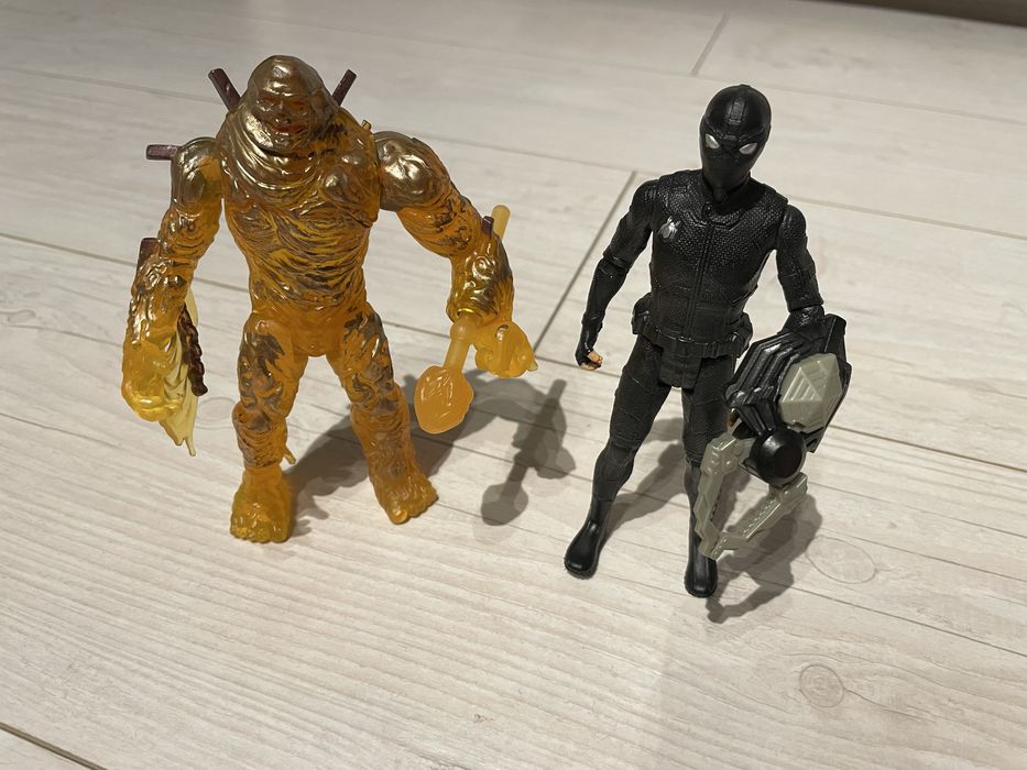 Figurki Spider-Man, Molten + Figurka Akcji Czarny Spiderman 15 cm