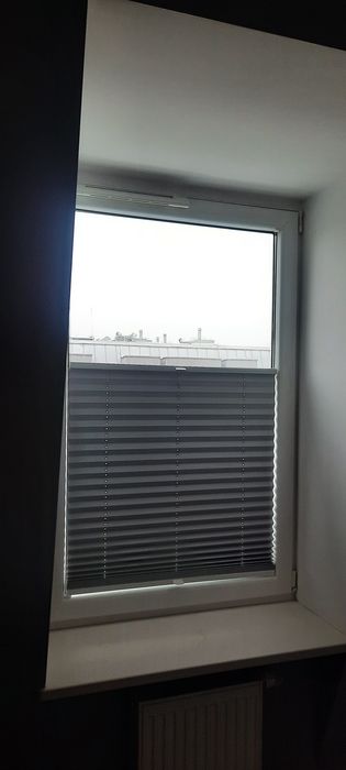 Plisa okienna, kolor szary ciemny