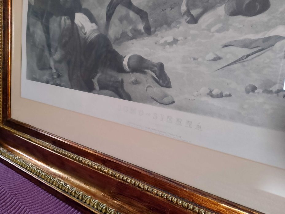 Grafika Napoleona na przełęczy Samosierra