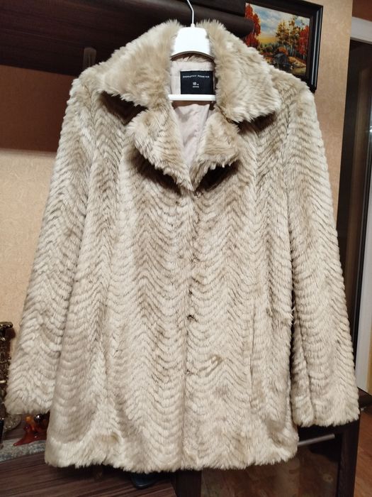 ЭКО полушубок цвета капучино