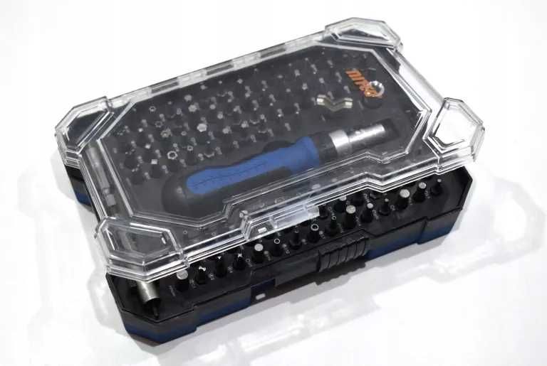 ZESTAW Bitów Końcówek z Wkrętakiem GRZECHOTKOWYM 105 el. NITEO TOOLS