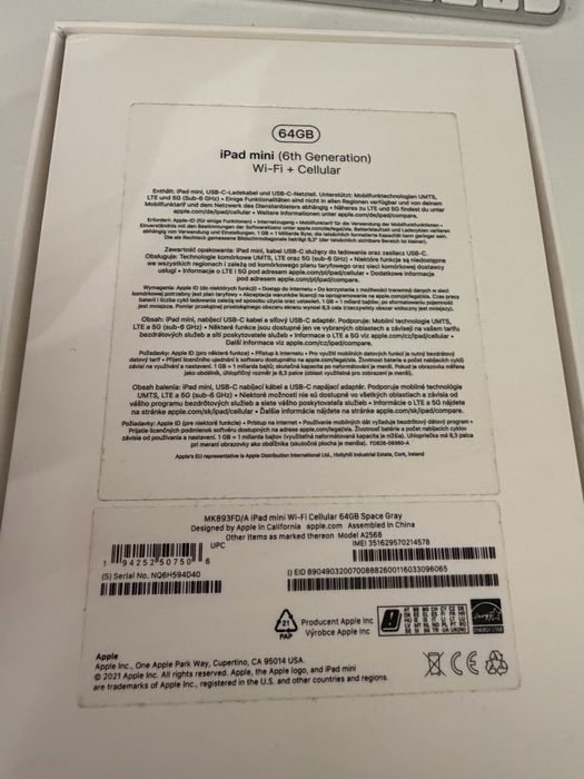 iPad Mini 6 64gb WiFi + Cellualr + Apple Pencil