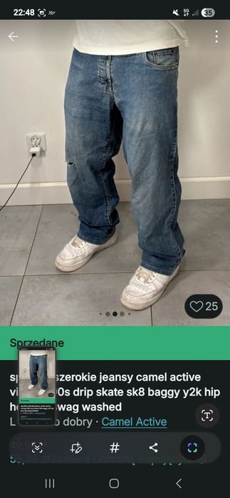 Szerokie spodnie