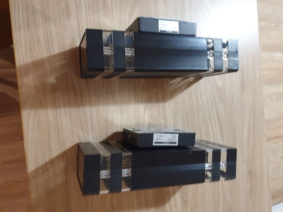 Komplet 2 szt lampy czarne kinkiety na elewacje, żarówki e27 w zestawie
