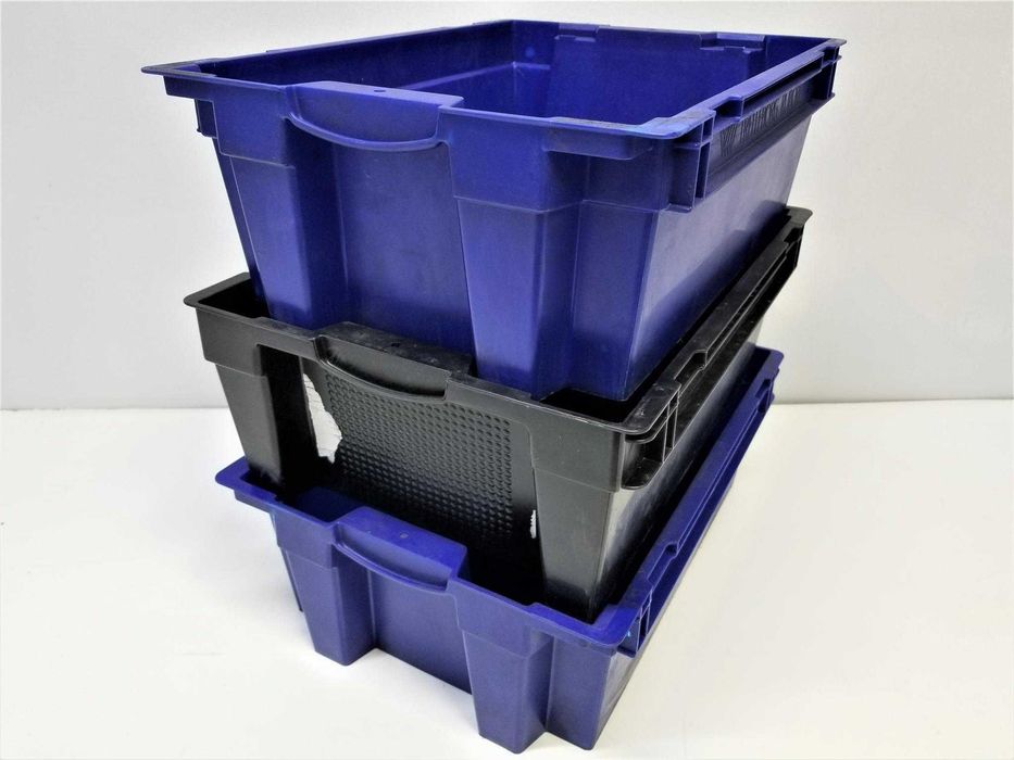 Pojemnik Magazynowy Kuweta Skrzynka Kosz z Pokrywą 400x300x150mm.