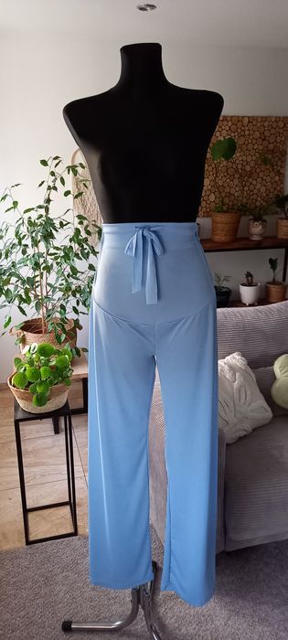 Nowe modne spodnie ciążowe rozm.S prążek