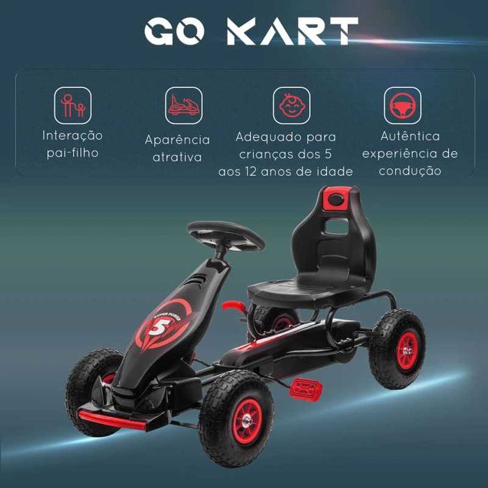 Kart a pedais ( novo em caixa) criança 4 a 12 anoss