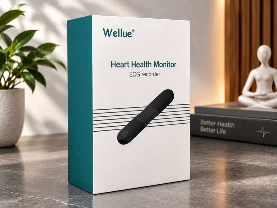 Портативний кардіограф Wellue  / ЕКГ монітор / Heart Health Monitor для бігу, спорту, ЕКГ монітор