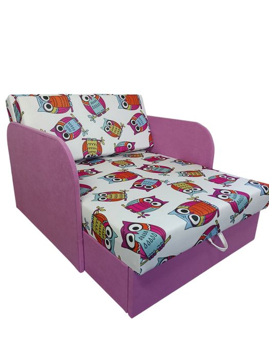 Sofa fotel amerykanka Kubuś dla dzieci z pojemnikiem na pościel