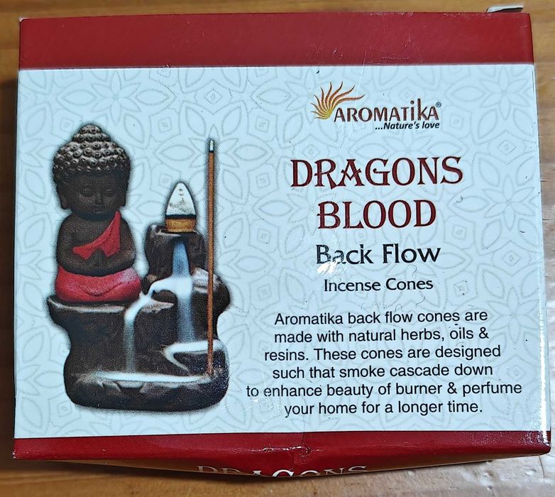 Cones de incenso Aromatika Backflow - Sangue de Dragão