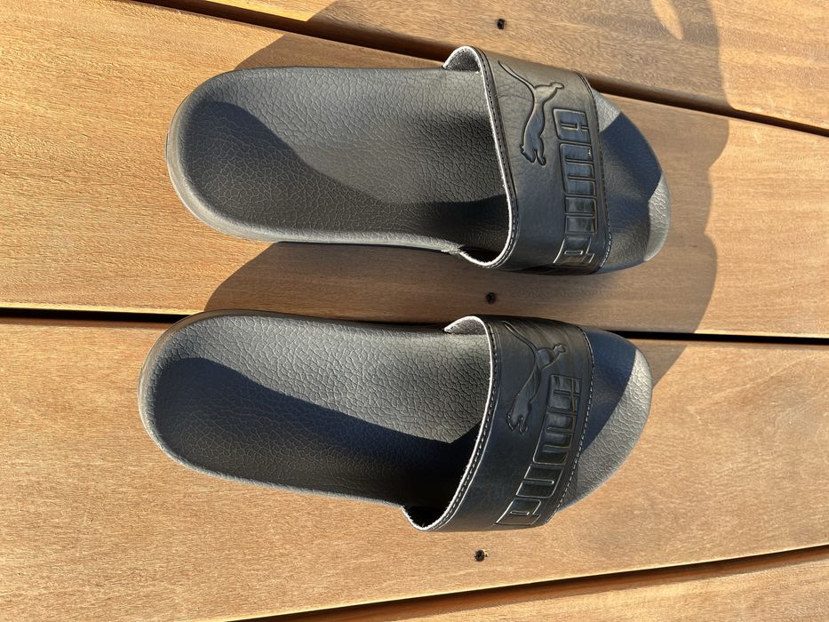 Czarne klapki Puma 39 jak nowe