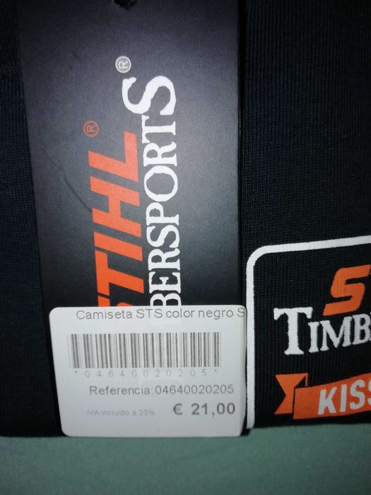 T-Shirt Stihl Timbersports Kiss My Axe Nova Com Etiqueta Tam. S