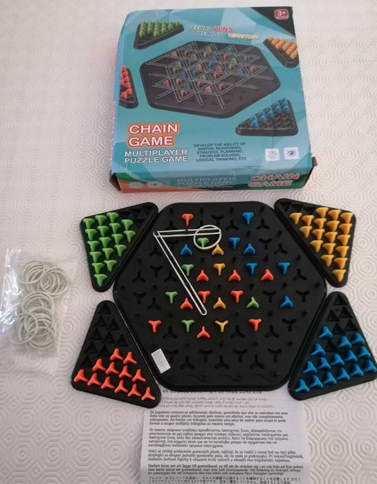 Jogo Linhas e elasticos, didatico, novo, por 5€