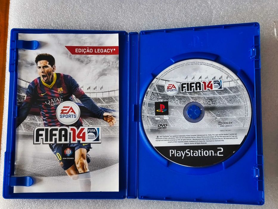 Fifa 14 PS2 Edição Legacy Playstation 2 Edition Versão Portuguesa