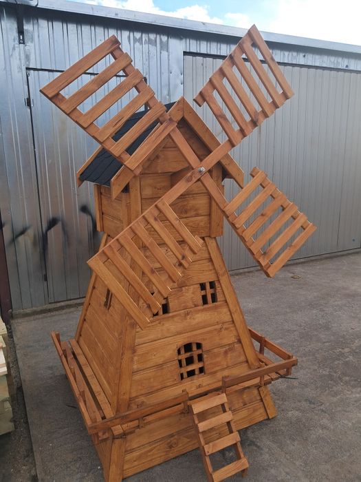 Meble ogrodowe wiatraki ,Huśtawki Pergole Drewutnie Domki narzędziowe