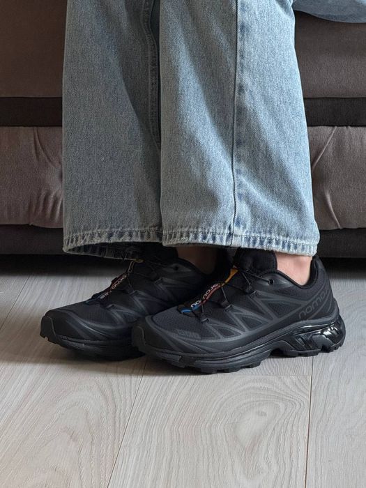 Кросівки осінні Salomon XT-6 Gore-Tex Black premium | Кроссовки жіночі чоловічі