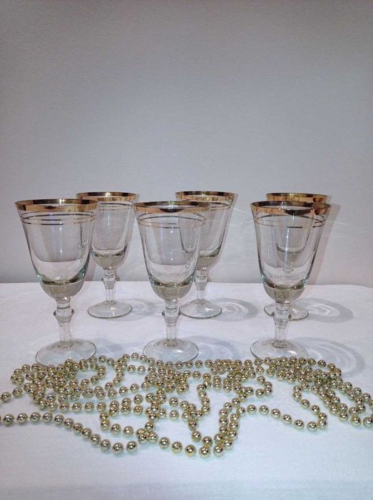 Набір вінтажних бокалів з Чехословаччини