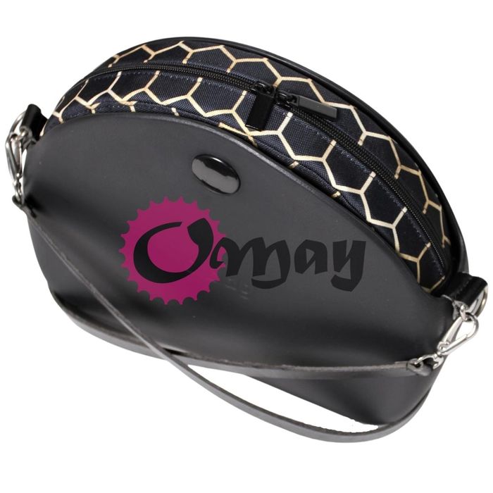 organizer OBAG MOON LIGHT czarny złote plastry miód 2 kieszenie OMAY
