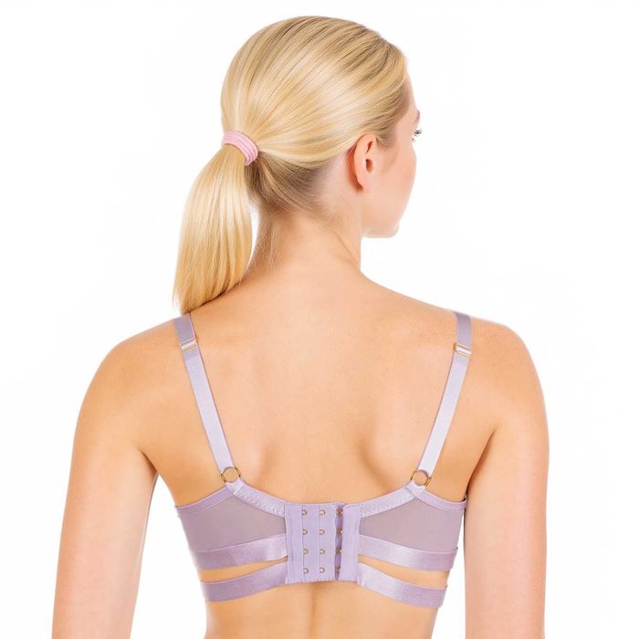 Playful Promises biustonosz soft 70B liliowy siateczka paski strappy