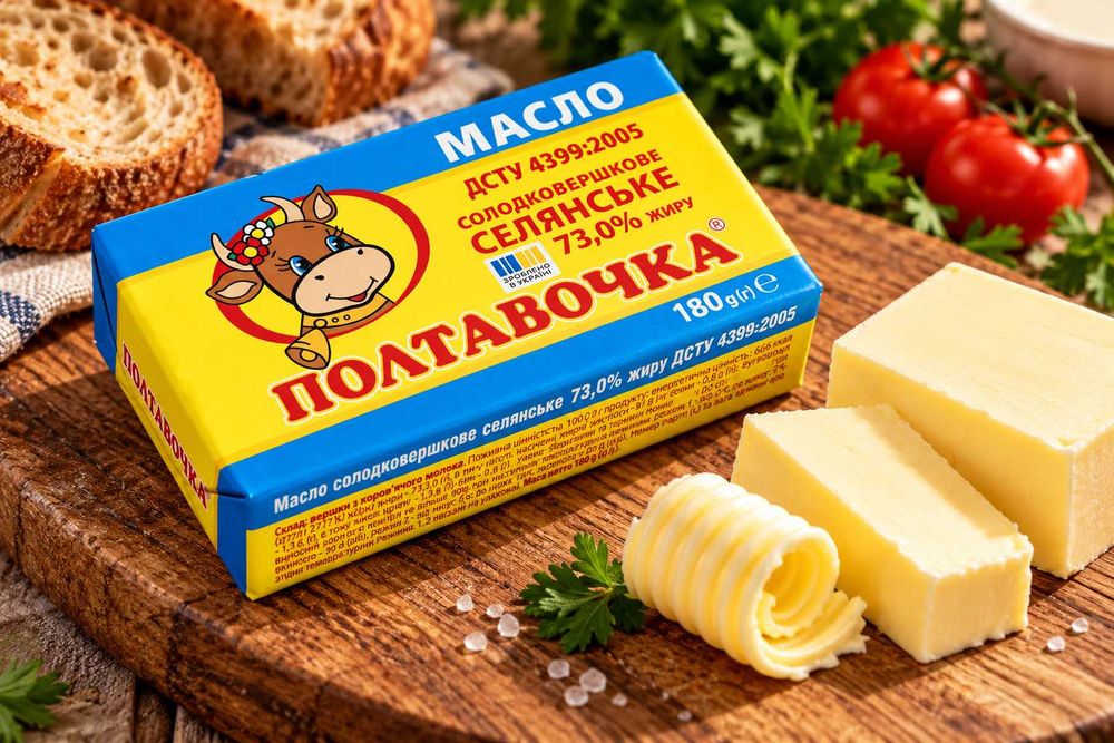Натуральне Вершкове Масло 82% и 73% ОПТ