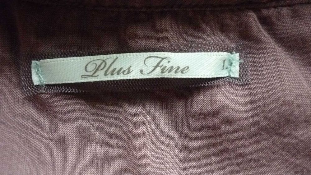 Plus Fine- damska bluzka  z jedwabiem  r; L/XL
