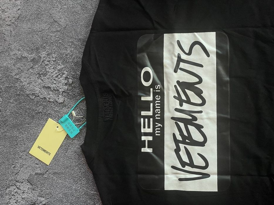 T-Shirt Vetements big logo oversize