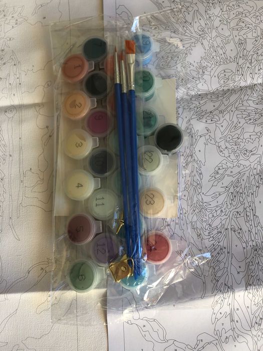 Tela de pintura acrílica nova