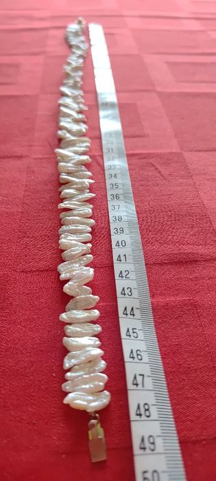 Naszyjnik z pereł naturalnych słodkowodnych Keshi