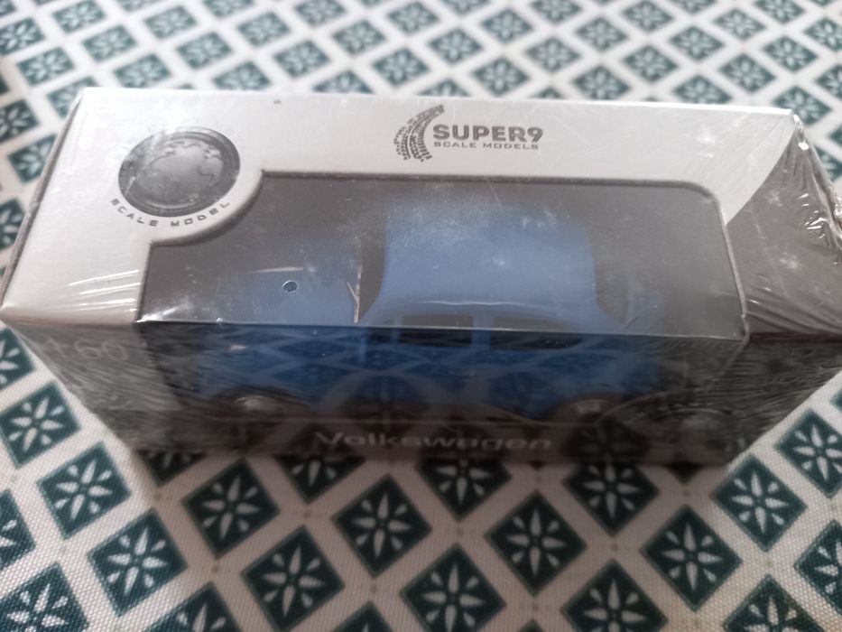 Miniatura VW carocha azul