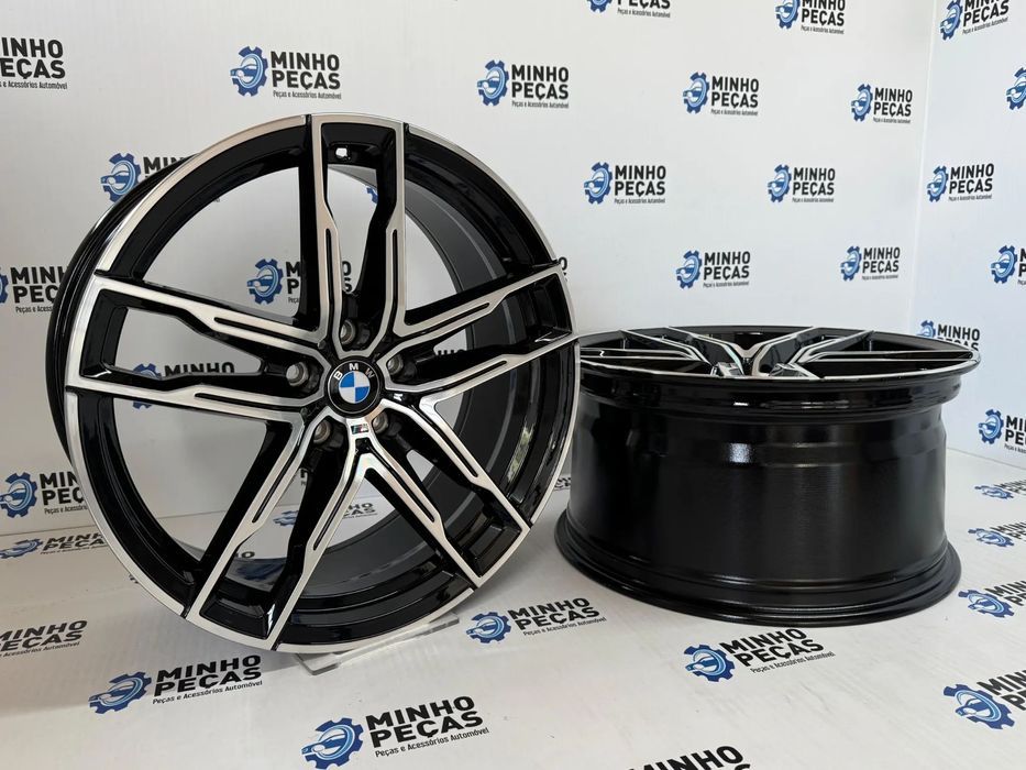 Jantes Look BMW 810M em 19 (5x112) Preto Polido