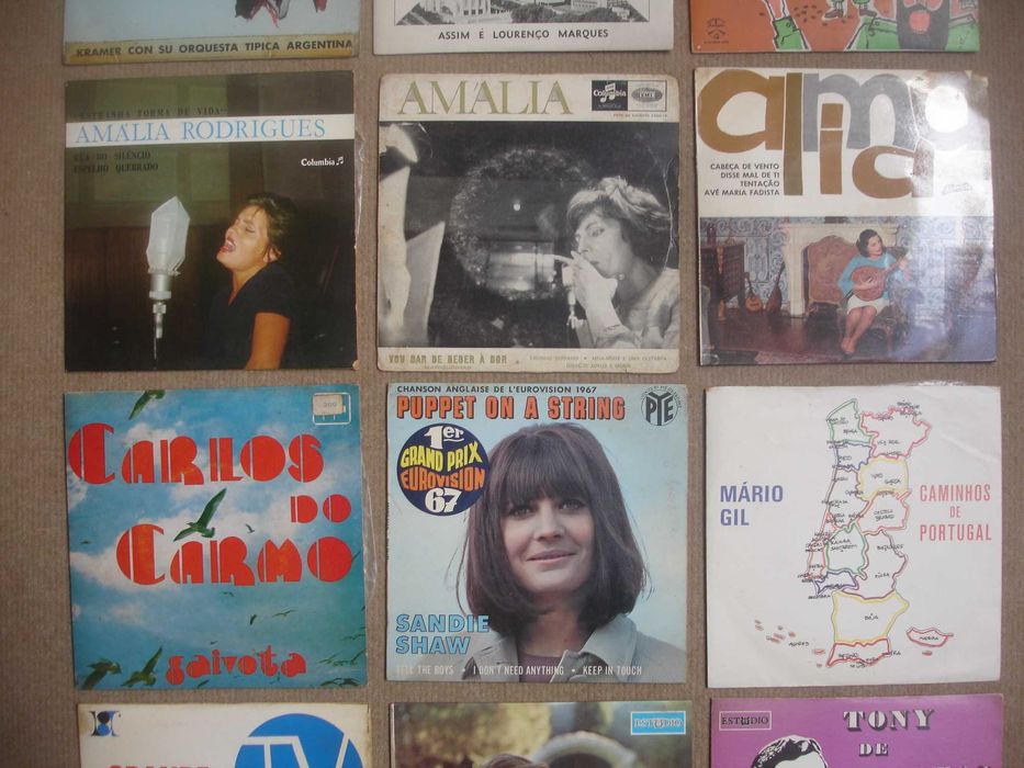 Discos vinil - Amália; C. do Carmo; Maria da Fé; Tony de Matos; etc