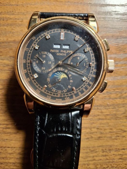 Patek Philippe Geneve Gold Black AAA