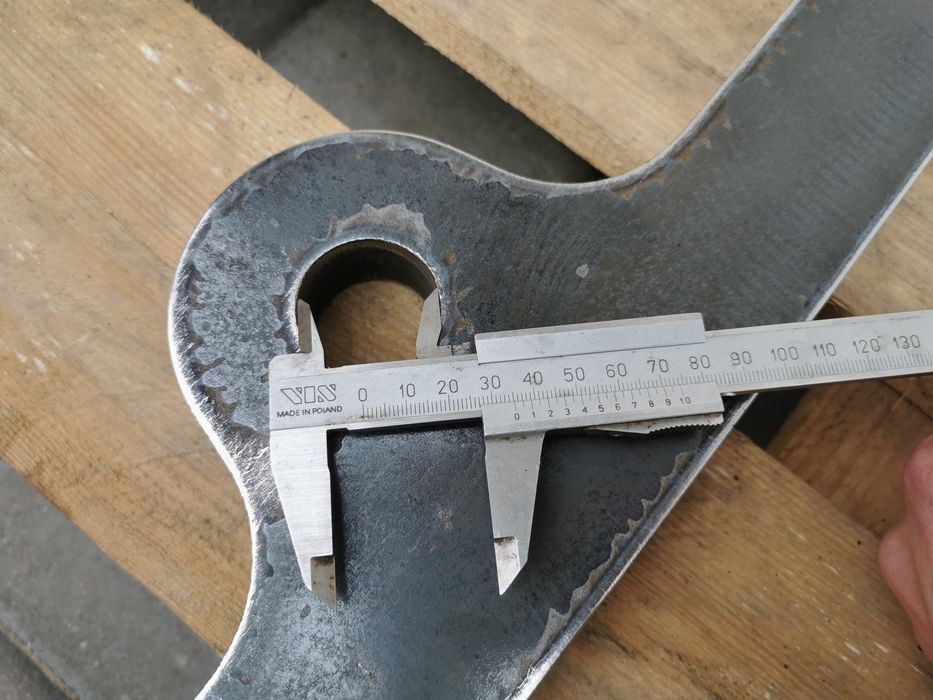 Haki ładowarka JCB 30mm grubości, zaczep łyżka adapter przejściówka,