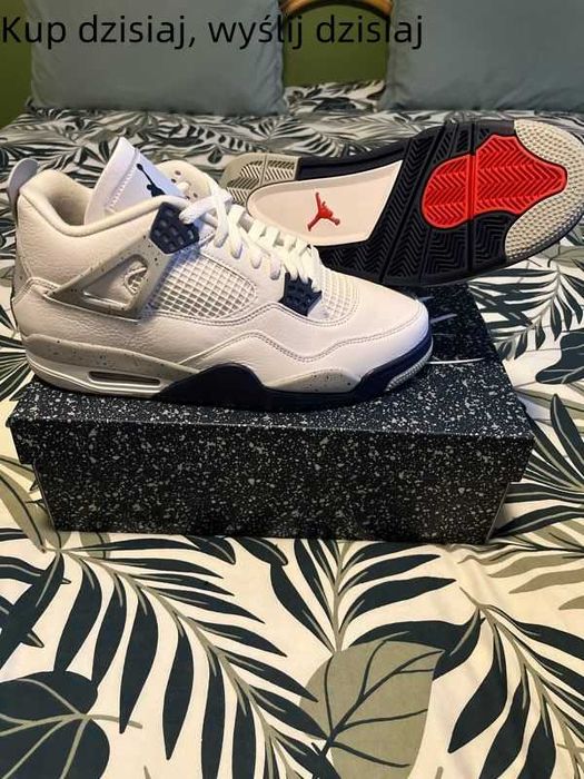 AutentycznyButydokoszykówkiJORDAN4RetroMidnightNavynoweunisex:45