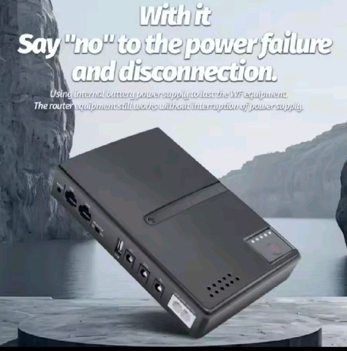 Упс UPS безперебійник для роутера модема DC1018L 4*18650 Li-Ion 18W 5/
