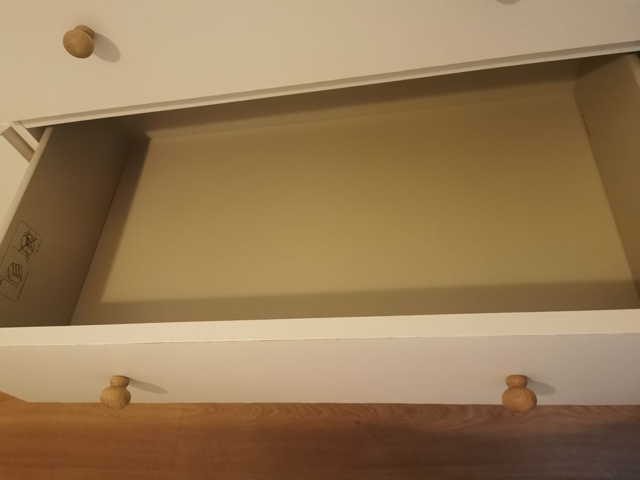 2 Cómoda Malm c/4 gavetas, branco