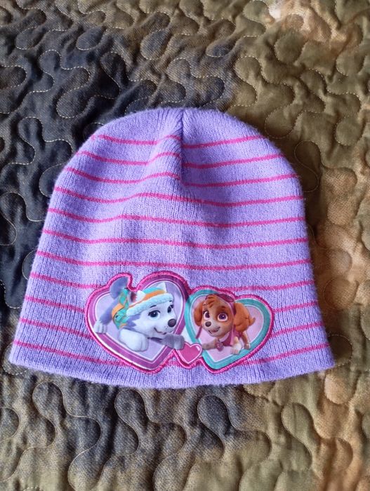 Czapka zimowa dla dziewczynki, rozmiar 3-6 lat.