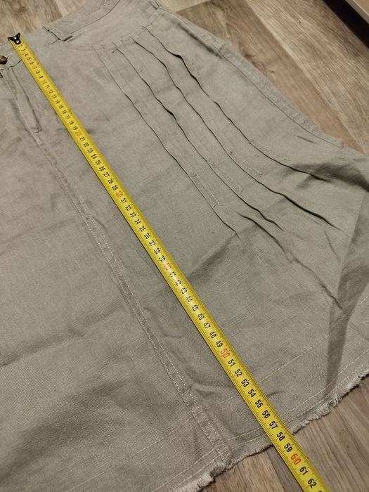 Spódnica casualowa vintage Quiosque XL len