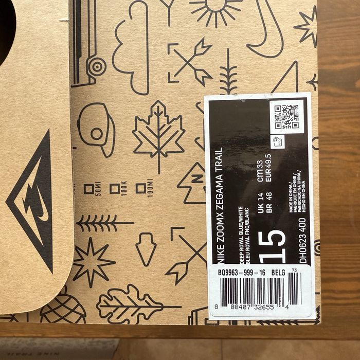 Нові Кросівки Nike ZoomX Zegama Trail (Розмір 48.5/49.5) DH0623-400