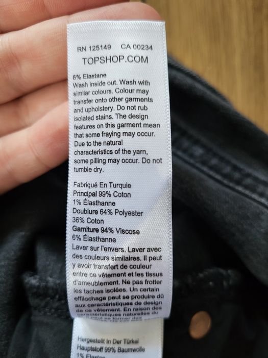 Spodnie ciążowe topshop rozm. 42