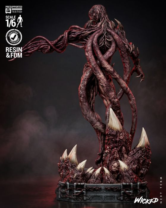 Figurka 3D  Stranger Things VECNA– Fan Art, druk 16K