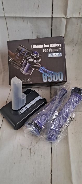 Акумулятор для пилососу Dyson V7 літій-іонний 6500 мАг 21.6 У змінний з фільтрами для тривалої роботи