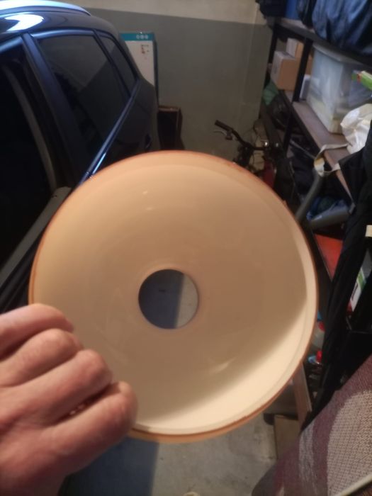 Abajur laranja antigo